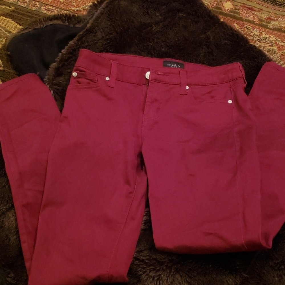 Celebrity Pink burgundy jeans